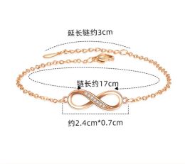 925 Sterling Silver Infinity Bracelets for Women Adjustable Friendship Bracelets & Bangles Wedding Gift Ideas