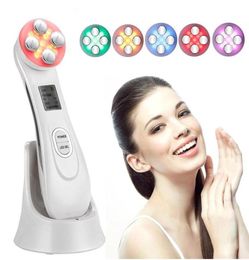 Mesotherapy Electroporation RF Radio Frequency LED Pon Facial Beauty Machine Face Lifting Tighten Eye Skin Massager2706736