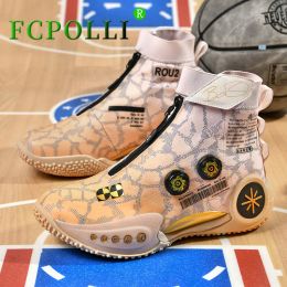 Boots Super Cool Unisex Basketball Shoes High Top Male Sneakers Quick Lacing Basketball Boots Men Women Hardwearing Outdoor Shoe Boy