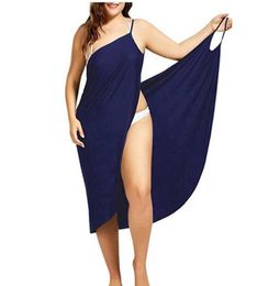 Oufisun Women Plus Size Pareo Beach Cover Up Wrap Dress Bikini Bathing Suit Cover Ups Robe De Plage Beachwear Femme Tunic Kaftan5693328