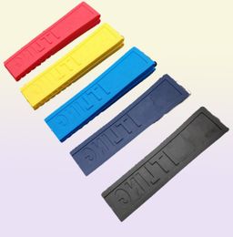 Silicone Rubber Watch band 22mm 24mm Black Yellow Red Blue Watchband Bracelet For navitimer/avenger/strap toos6126518
