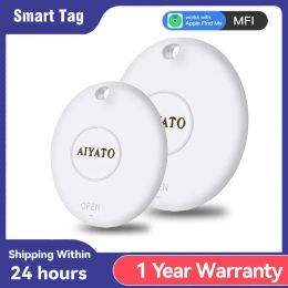 AIYATO Smart GPS Air Tag Mini Tracker Bluetooth Smart Tags Child Finder Pet Car Lost Tracker For Apple IOS System Find My APP