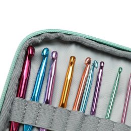 2 Sets DIY Crochet Hooks Needles Stitches Knitting Craft Case Crochet agulha set Weaving Tools Sewing Tools