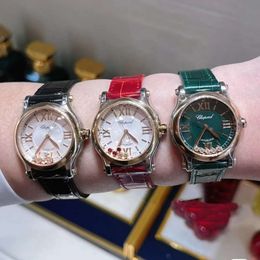 Suitable For Luxury Happy 5-Diamond 7-Diamond Fully Automatic Mechanical Women's Watch 30-33-36Mm Crocodile Skin 895810