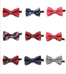 2019 New design children ties fashion solid Colour bow Casual dot ties for handsome boy gift6632826