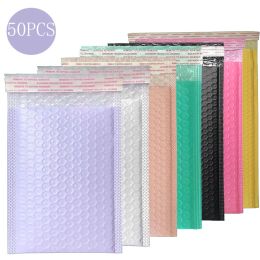 Mailers 50pcs Small Business Supplies Pink Bubble Mailers Packaging Bags to Pack Products Delivery Package Shipping Envelope Mailer Wrap