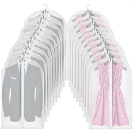 Duffel Bags 50 PCS Hanging Garment Lightweight Clear Suit Bulk Sleeve For Dress Jackets Uniform Wardrobe (40 Inch)