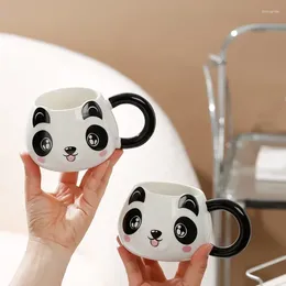 Mugs Cute Panda Ceramic Cup Cartoon Home Makeup Office Water Couple Breakfast Coffee Hand Gift