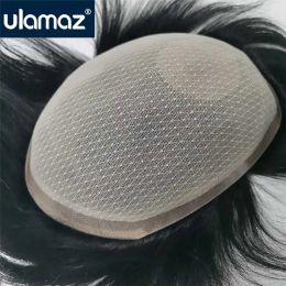 Toupees Toupees Lace & Pu Toupee Indian Hair For Men French Lace Male Hair Prosthesis Affordable Mens Hair Replacement Systems Free Shippi