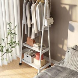 Hangers Indoor Corner Coat Rack Household Floor Drying Simple Mobile Hanging Clothes Items Storage