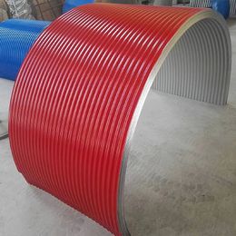 Belt conveyor conveyor Dust/rain cover Stainless steel shield Thickened Colour steel Arch Colour steel cover Solid material Factory direct sales Volume discount