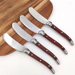 Knives Wood Handle Spreading Unique Design With Durable Kitchen Tool Ergonomic Comfortable Hand Feeli