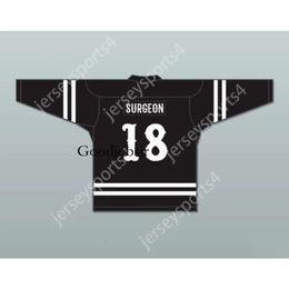 Gdsir Custom SURGEON 18 CENOBITES BLACK HOCKEY JERSEY HELLRAISER SERIES NEW Top Ed S-M-L-XL-XXL-3XL-4XL-5XL-6XL