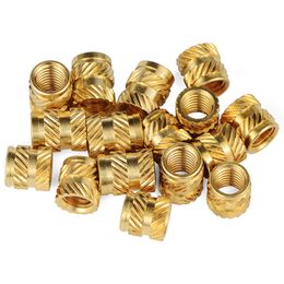 M3 Heat Set Insert Nuts Female Thread Brass Knurled Inserts Hot Melt Nut Embed Parts Pressed Fit Into Holes 3D Printing 50Pcs
