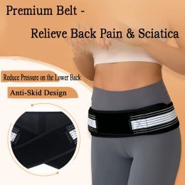 Adjustable Hip Belt Lower Back Support-Hip Braces Pain Pelvic Support Belt Sciatica Pelvis Lumbar Pain Relief Band Waist Belts