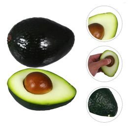 Party Decoration 2 Pcs Avocados Model Simulated Artificial Fruit Ornament Decorate Simulation Fruits