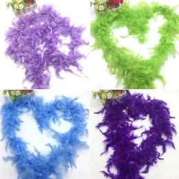 Scarves Natural Plumes 2meter Soft Turkey Feather Plush Wedding Dress Diy Jewelry