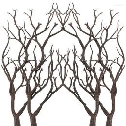 Decorative Flowers 4pcs Artificial Branches Dried Antlers Tree Plant Twigs DIY Party Fake Plants For Decoration