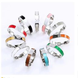 Tennis Design Bangle High quality man mens Bracelet Designer jewelry 18 color gold buckle Bracelets stainless steel fashion Jewelry Bangles
