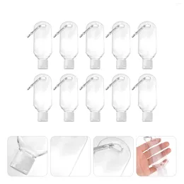 Storage Bottles 10 Pcs Hitch Bottle Refillable With Hook For Face Wash Filling Containers Travel Clear