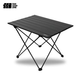 Furnishings Tanxianzhe Folding Table Camping Portable Desk Ultra Light Aluminium Hiking Fishing Bbq Picnic Garden Outdoor Camping Tables