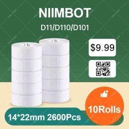 Paper Niimbot D11 Printing Label Tape D110 Waterproof AntiOil TearResistant Price Label Pure Color ScratchResistant Label Paper