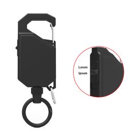 1Pc Anti-Theft Metal Easy-to-pull Buckle Rope Elastic Key Chain Sporty Retractable Key Ring Anti Lost Easy Pull Buckle