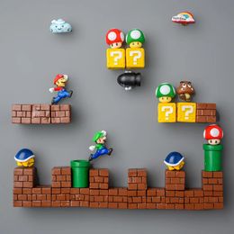 2024 10pcs 3D Refrigerator Magnet Message Sticker Funny Childhood Game Girl Boy Student Toy Home Decoration Refrigerator Sticker for 3D for