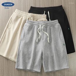 Men's Pants American Style Pearl Cotton Straight Grey Casual Shorts