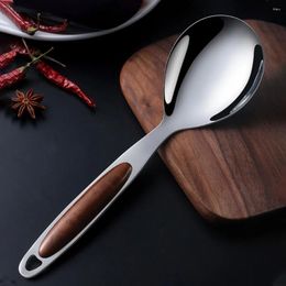 Spoons 2 Pcs Stainless Steel Rice Spoon Sturdy Feeding Utensil Home Tableware Cooking Western Serving Practical