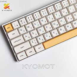 Keyboards 140 Key Honey Milk Korean Key Cover PBT Dye Sublimation XDA Introduction Key Cover Cherry MX Switch DIY Layout Mechanical KeyboardL2404