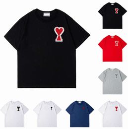 Tshirt amis erkek tasarımcıları tişörtler hip hop moda baskısı kısa kollu yüksek adam gömlek polo chothes tees 5512ess