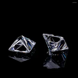 Loose Diamonds Square Cut 6 6mm GRA Moissanite Diamon High Grade Excellent Good Fire White Colour Synthetic Stone For Jewellery 2pcs/lot