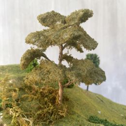 10/12/14/16 wire banyan tree model landscape mountain wild military sand table decor material train railway Scene layout