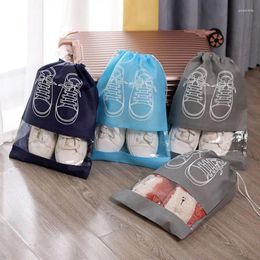 Storage Bags 5pcs/set Shoe Bag With Thickened Non-woven Fabric Strap Mouth Large Capacity Travel Waterproof Moistureproof