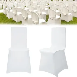 Chair Covers Universal Lycra Cover Polyester Stretch Elastic Party El Banquet Dining Room Washable Thick Quality C1 4 Pcs