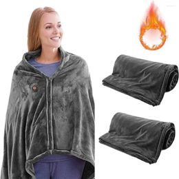 Blankets Warm Clothing Heated Blanket Portable USB Travel Shawl Multifunctional Winter Electric Wrap Home