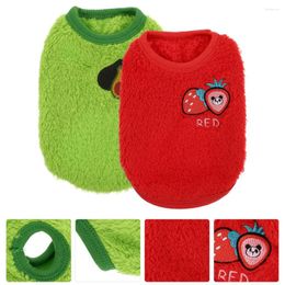 Dog Apparel 2Pcs Portable Clothes Wear-resistant Garments Decorative Vests