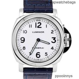 Paneraiss Luxury Wristwatches Submersible Watches Swiss Technology Submersible Watch Submersible Watch Wristwatches Designer Luminor Base Pam00114 Steel Blue