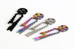 4pcs Skull Multifunctional Survival Pocket Tool EDC Tool WSpanner Pry bar Bottle opener Outdoor Gadgets1299367