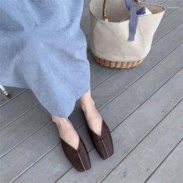 Casual Shoes Women's Bag Head Flat Heel Solid Color Sandal 2024 Spring And Summer Foreign Trade Leisure Simple Fashion