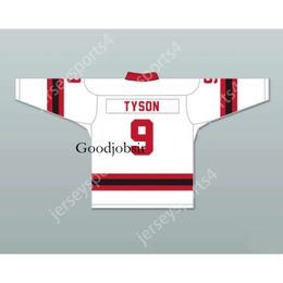 Gdsir Custom WHITE TYSON 9 LETTERKENNY IRISH ALTERNATE HOCKEY JERSEY NEW Top Ed S-M-L-XL-XXL-3XL-4XL-5XL-6XL