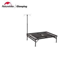 Furnishings Naturehike 2022 New Outdoor Camping Steel Mesh Fireplace Table Portable Multifunction Picnic Folding Table