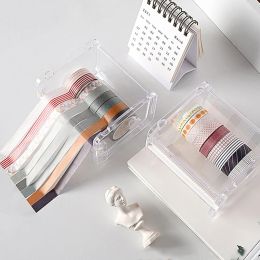 Japanese Stationery Masking Tape Cutter Washi Tape Storage Organiser Cutter Office Tape Dispenser Office Supplies