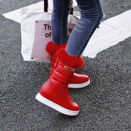 Boots Zapatos De Mujer 2024 Fashion Designer Women Shoes Keep Plush Warm Ankle Snow Winter Plus Size 32-43 C-60