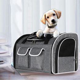 Cat Carriers Large Capacity Foldable Pet Carrier Backpack Portable Transport Travel Carrying Shoulder Handbag Bag For Supplies