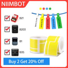 Paper NiiMBOT B1 B21 B3S Cable Label Printing Sticker Network Cable Optical Fiber Tail Adhesive Network Switch Cable P Label Paper