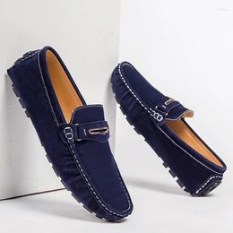 Casual Shoes Spring Outdoor Men Blue Loafers Breathable Male Dress Wedding Party Evening Plus Size 35-48 Youth