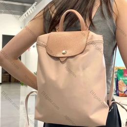 2024 nuova borsa a tracolla in tela di nylon borsa da donna coreana per il tempo libero borsa per studenti classe zaino con colori a contrasto di grande capacità