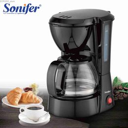 Coffee Makers Drip Coffee Maker 1.8L with Philtre programmable timer household 1000W with fragrance function Sonifer digital display coffee machine Y240403
